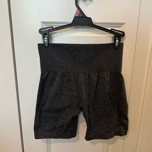 Athletic High-Waisted Gray Shorts